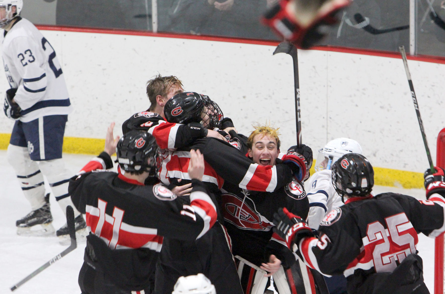 Chi-Hi boys hockey vs Hudson in Wisconsin Rapids 2-29-20